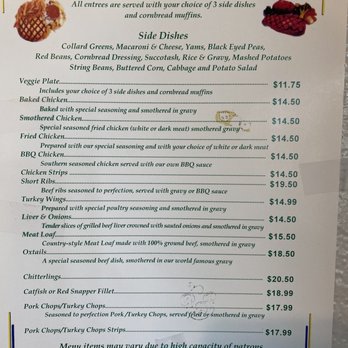 R & R Soul Food menu 2